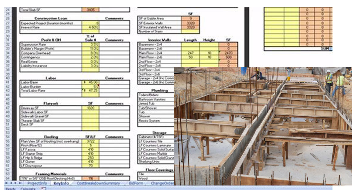 Plywood Quantity Takeoff Sheet