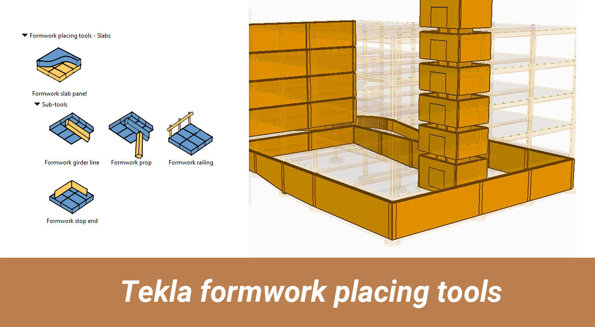 Tekla formwork placing tools