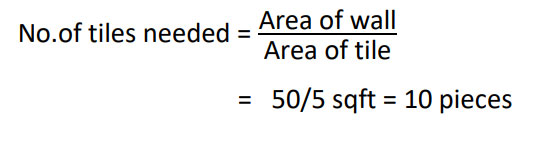 calculate number of tiles